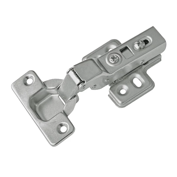 Half overlay 110° hinge, click-on, soft-close