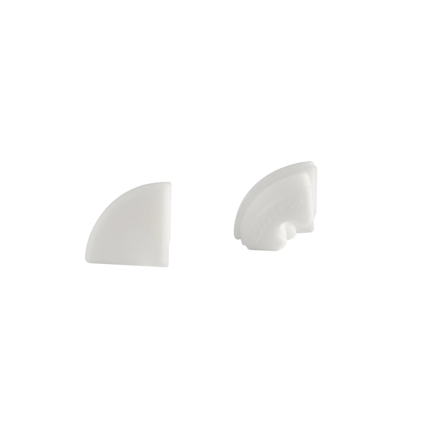PVC end caps set for LED lighting profile 90451