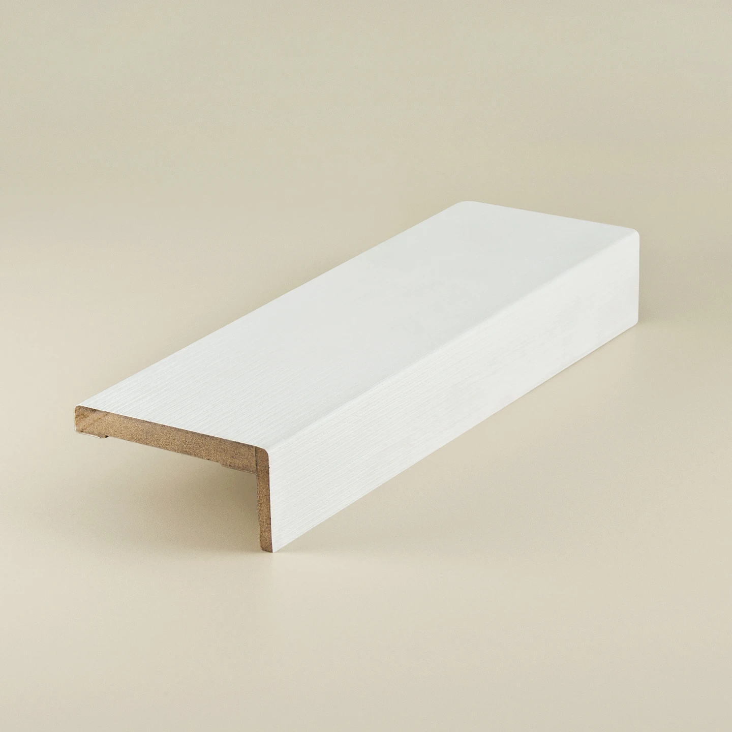 Adjustable door sill PP foil - White relief - 66 x 35 x 2200 mm / 90 x 35 x 2200 mm