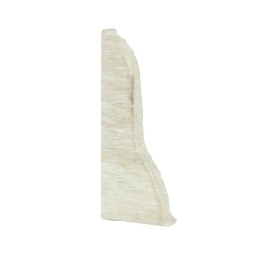 End cap left for PVC skirting profile - Oak Bergen