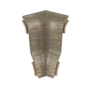 Internal corner for PVC skirting profile - Jasper oak