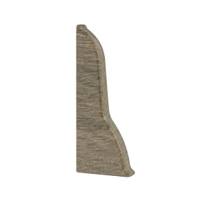End cap left for PVC skirting profile - Jasper oak