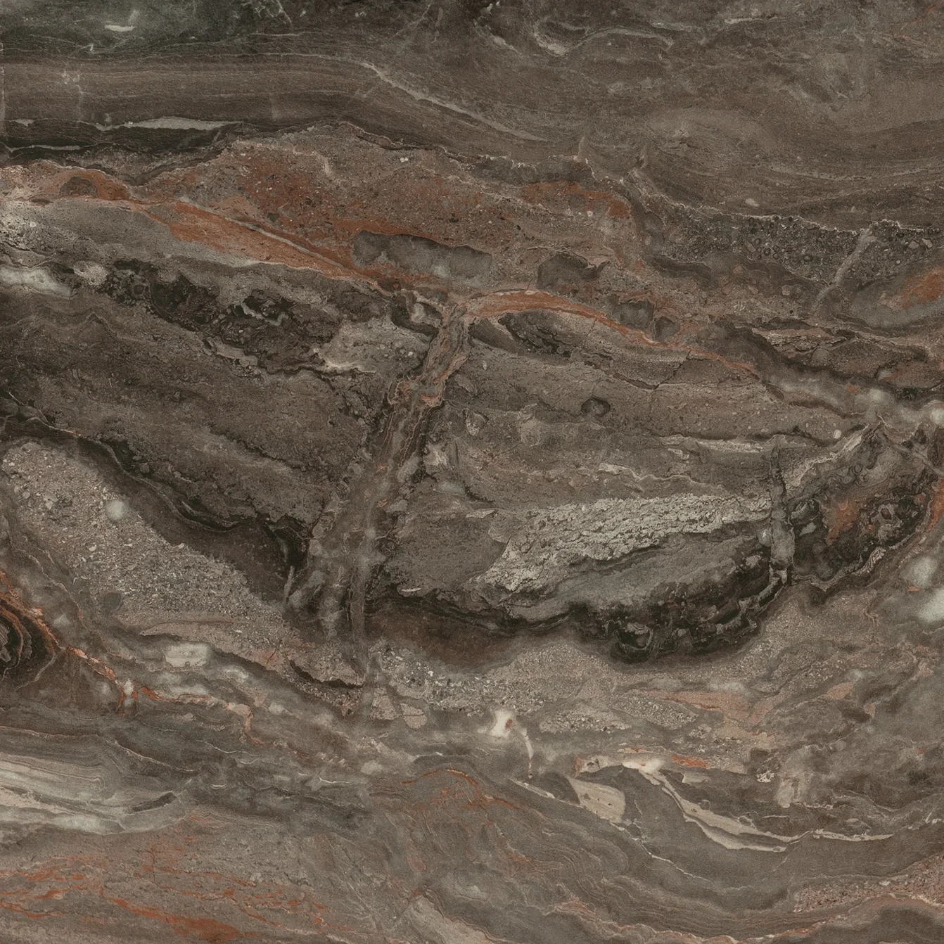 Back panel - Brown Marble - Gloss - 4100 x 650 mm