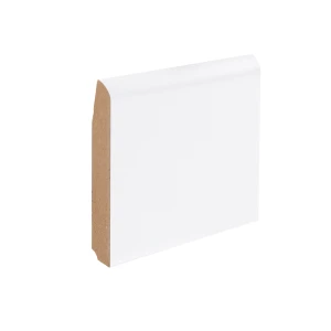 MDF skirting profile - White shagreen