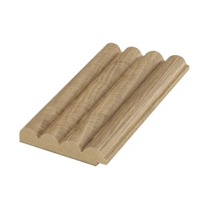 MDF wall profile - 01PA.2200Y-A, end left - Oak - 2800 mm