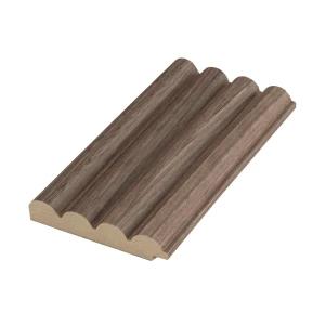 MDF wall profile - 01PA.2200Y-A, end left - Light walnut - 2800 mm