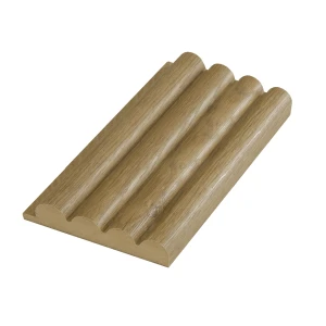 MDF wall profile - 01PA.2200Y-B, end right - Oak - 2800 mm