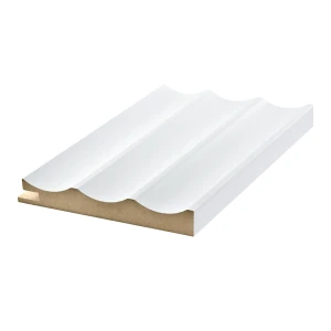 MDF wall profile - 01PA.2050-B, end right - White - 2800 mm