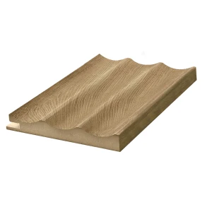 MDF wall profile - 01PA.2050-B, end right - Oak - 2800 mm