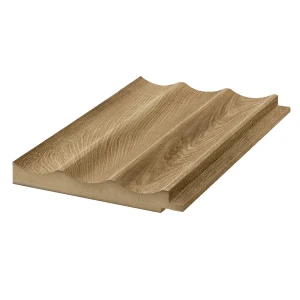 MDF wall profile  - 01PA.2050-A, end left  - Oak - 2800 mm