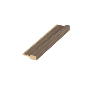 MDF wall profile - 01PA.3783-B, end right - Light walnut - 2800 mm