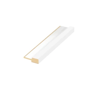 MDF wall profile - 01PA.3783-B, end right - White - 2800 mm
