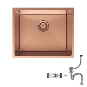 Kitchen sink stainless steel Undermount 550х450mm set with siphon