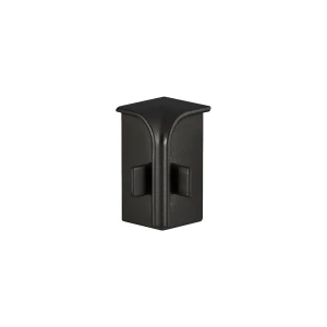 Internal corner for worktop profile 07V.210 - vertical, black matte