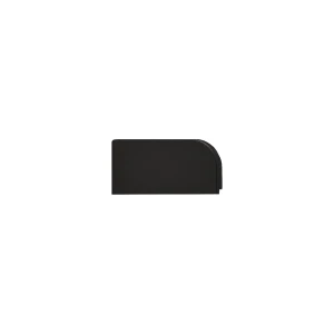 End cap for worktop profile 07V.210 - horizontal, black matte, left