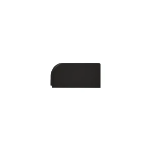 End cap for worktop profile 07V.210 - horizontal, black matte, right