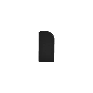 End cap for worktop profile 07V.210 - vertical, black matte, left