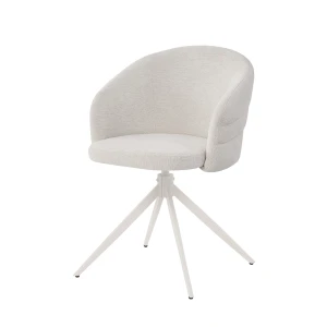 Dining chair - Dacota - Rotating with automatic return - White